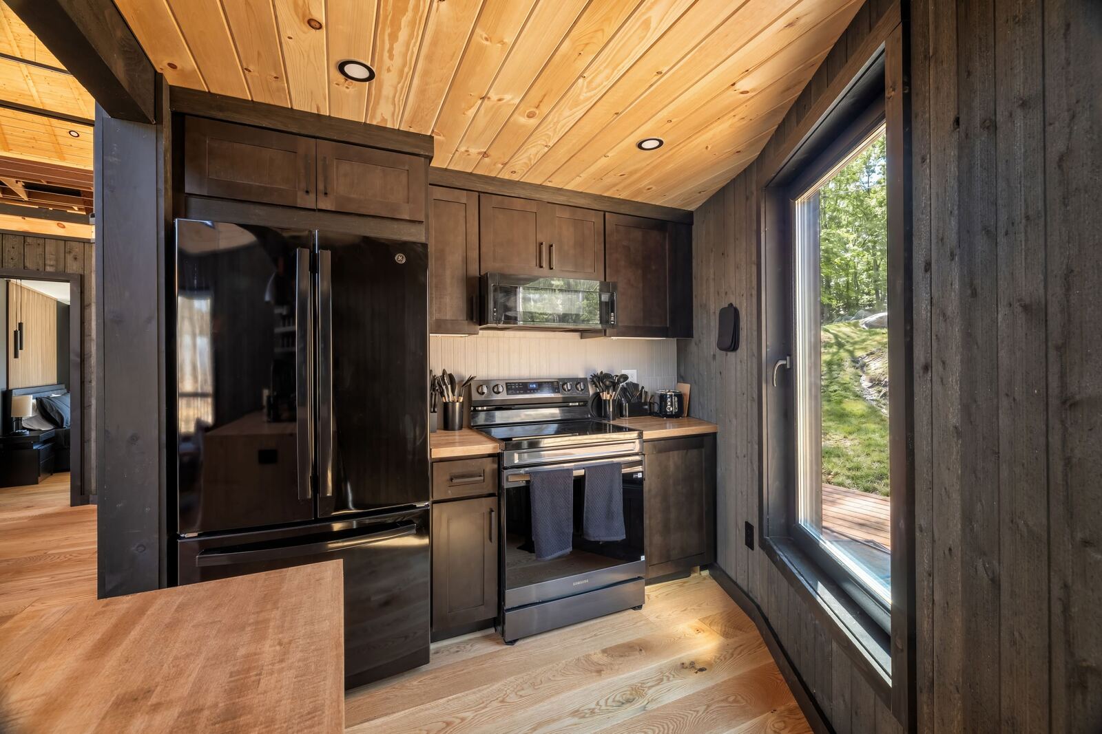 The kitchen at Luray, fitted on site by local trades